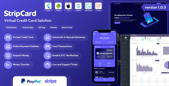 StripCard v3.9.0 虚拟信用卡解决方案源码下载[已激活]
