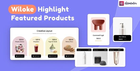 Wiloke Highlight Featured Products for Elementor v.1.0.1 特色产品Elementor插件下载