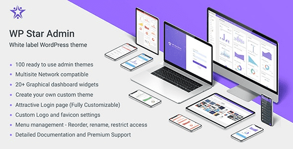 WP Star v1.1 白标签 WordPress 管理主题下载