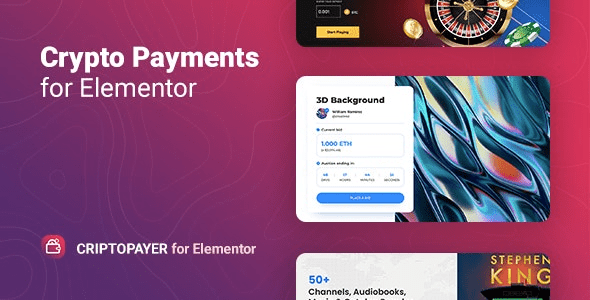 Criptopayer v1.0.2 Elementor 的加密支付按钮插件下载