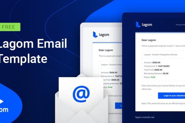 Lagom Whmcs Template v2.2.8 部署 WHMCS 网站模板下载