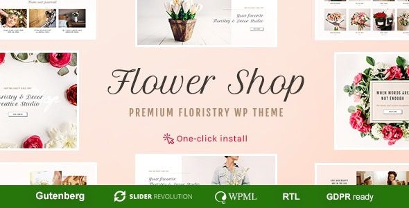 Flower Shop v1.2.0 装饰店和花卉 WordPress 主题下载