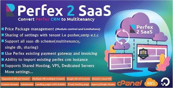 Perfex CRM SaaS Module v0.2.2 – 将您的 Perfex CRM 转变为强大的多租户解决方案源码下载