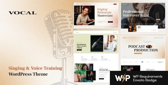 Vocal v1.2.0 歌唱和声乐艺术家 WordPress 主题下载