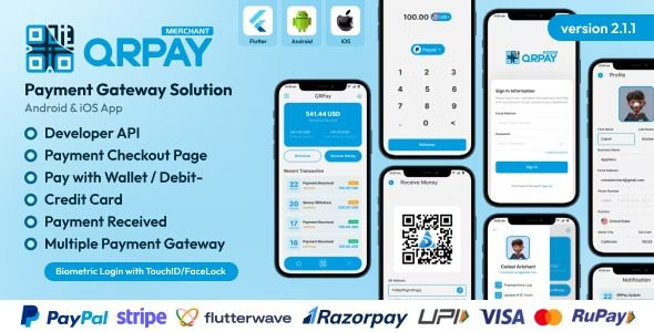 QRPay Merchant Payment Gateway Solution v2.1.1 二维码无缝收款源码下载