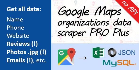 Google Maps Data Scraper PRO plus v1.20.0 谷歌地图的专业数据抓取器源码下载