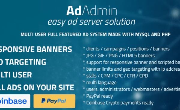 AdAdmin v4.3.4b 简单的全功能广告服务器源码下载