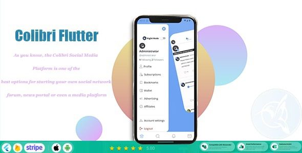 ColibriSM v1.0.5 Flutter For ColibriSM 社交 PHP 脚本源码下载
