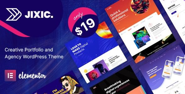 Jixic v1.6 投资组合和代理 WordPress 主题下载