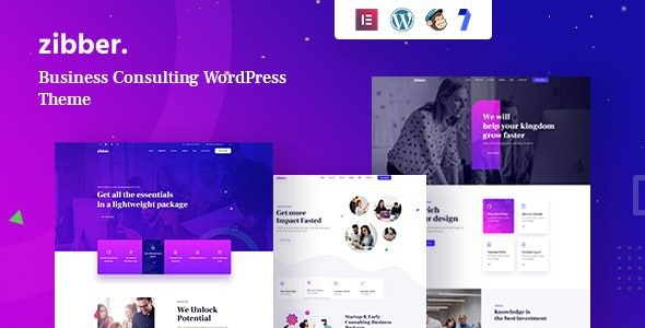 Zibber v2.0.2 咨询业务 WordPress 主题下载 + RTL