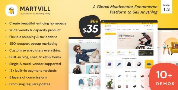 Martvill v3.1 可以销售任何商品的全球多供应商电子商务平台源码下载 