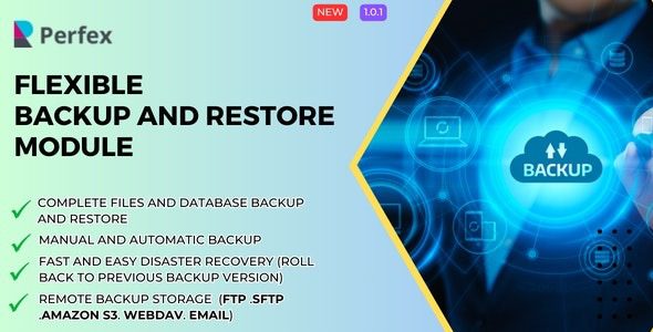 Flexible Backup and Restore Module for Perfex v1.0.2 源码下载