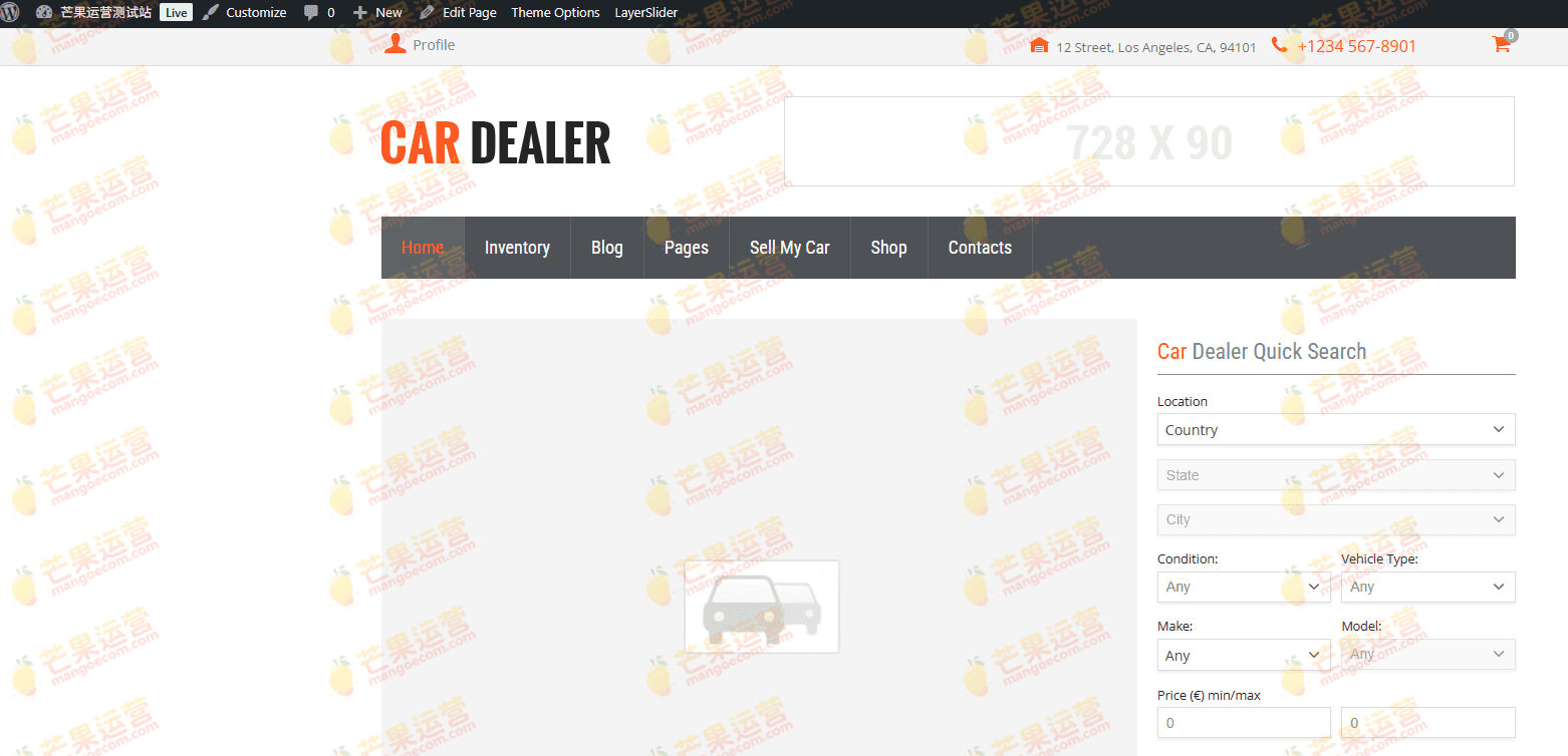 Car Dealership Automotive WordPress Theme 汽车经销商汽车 WordPress 主题下载