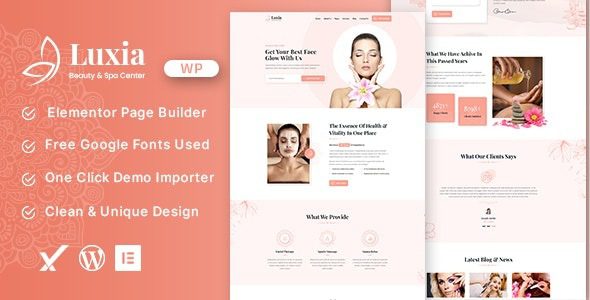 Luxia v1.0.0 美容与水疗中心 WordPress 主题下载