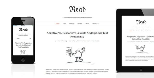 Read WP v4.6.4 极简 WordPress 博客主题下载