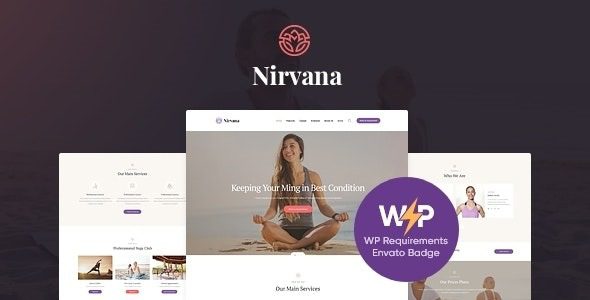 Nirvana v2.6 瑜伽馆和健身俱乐部 WordPress 主题下载