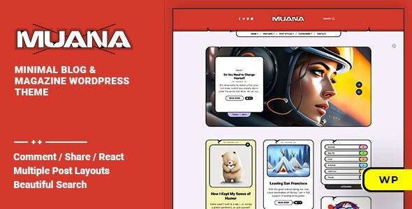 Muana v.1.0.2 博客和杂志 WordPress 主题下载
