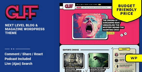 Guff v1.0.4 博客和杂志 WordPress 主题下载