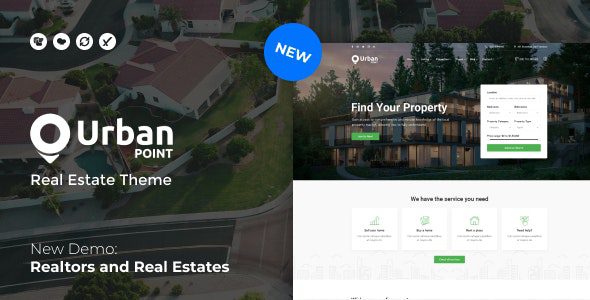 UrbanPoint v1.7 – 房屋销售和租赁 WordPress 主题下载