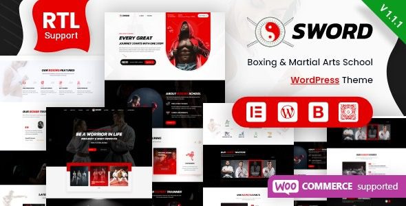Sword v2.1.4 武术拳击 WordPress 主题下载 + RTL