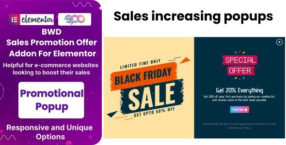 BWD Sales Promotion Offer Addon For Elementor v1.6 插件下载