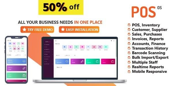 POS OS v3.0.0 具有 POS 和 ERP 功能的 POS 软件源码下载