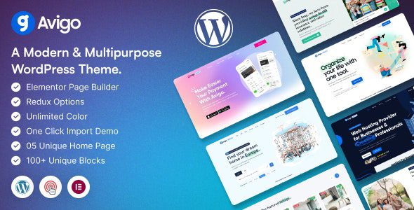 Avigo v1.0 – 多用途商业 WordPress 主题下载