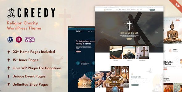 Creedy v1.1.1 – 宗教，教堂主题wordpress主题下载