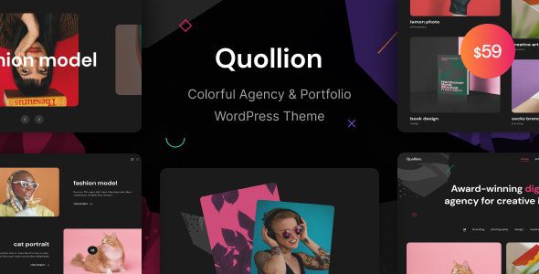 Quollion v1.0.1 – 多彩代理和组合 WordPress 主题下载