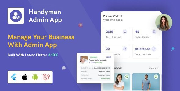 Handyman Admin App [Add-on] v3.8.0 源码下载