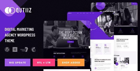 Qutiiz v1.3 – 数字营销机构 WordPress 主题下载