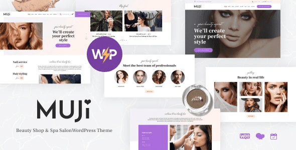 Muji v1.2.0 美容店和水疗沙龙 WordPress 主题下载