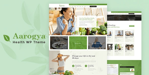 Aarogya v2.8 营养与营养师 WordPress 主题下载