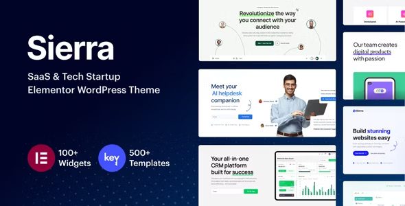 Sierra v2.0.0 – SaaS 和技术初创公司 Elementor WordPress 主题下载