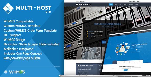 Multi Host v.3.5 WHMCS 托管 WordPress 主题下载