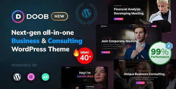 Doob v2.0.2 – 商业与咨询wordpress主题下载