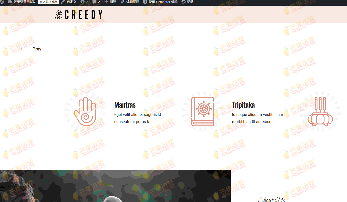Creedy 宗教,教堂主题wordpress主题破解版下载