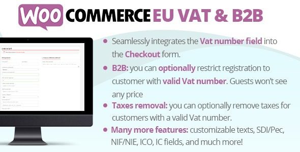 WooCommerce Eu Vat & B2B v13.2 欧盟增值税和 B2B插件下载
