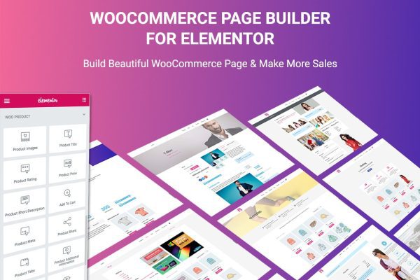 WooCommerce Page Builder For Elementor v1.1.6.7 Elementor 的 WooCommerce 页面生成器插件下载