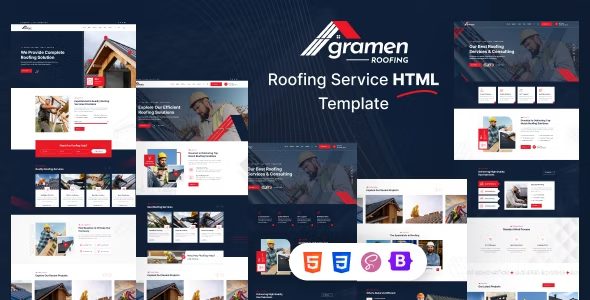 Gramen – 屋顶服务 HTML 模板下载
