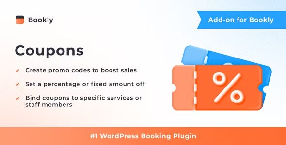 Bookly Coupons (Add-on) v5.4 bookly优惠券插件下载