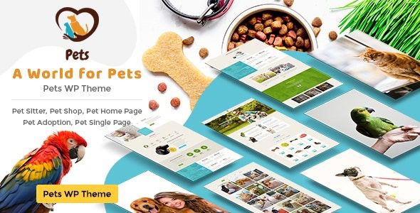 Pet World v3.6 狗护理和宠物店 WordPress 主题下载