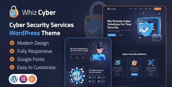 WhizCyber​​ v1.0 – 网络安全 WordPress 主题下载