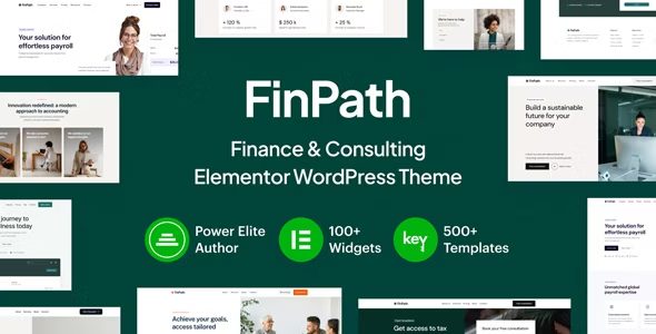 FinPath v1.4 – 财务与咨询 Elementor WordPress 主题下载
