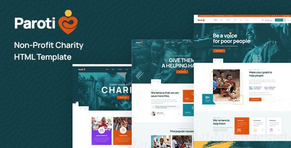 Paroti 1.0 – 非营利慈善机构 HTML 模板下载