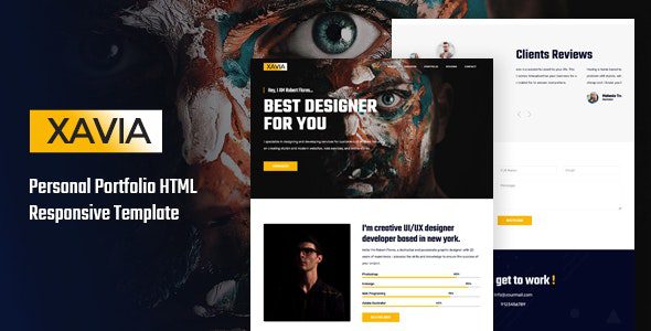 Xavia 1.0 – 作品集 HTML 模板下载