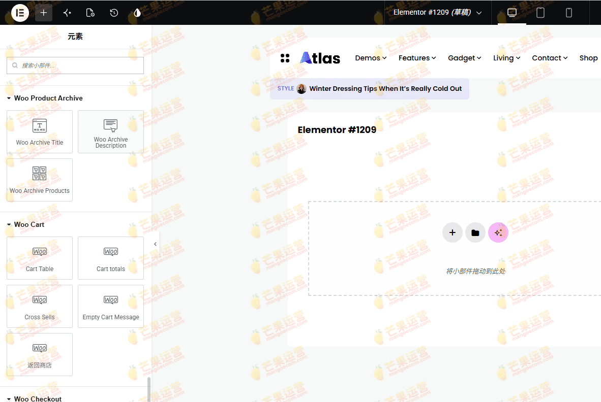 WooCommerce Page Builder For Elementor Elementor 的 WooCommerce 页面生成器插件下载