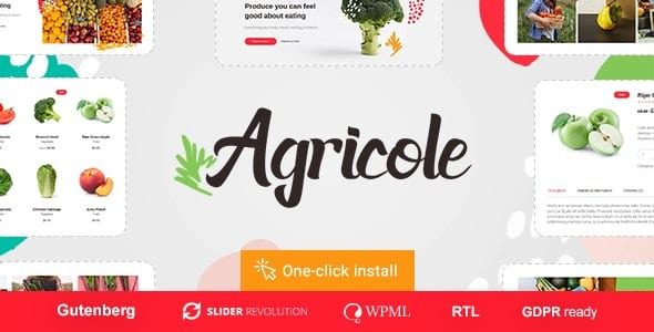 Agricole v1.1.2 有机食品和农业 WordPress 主题下载