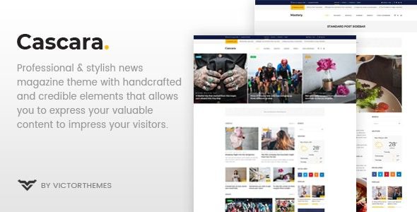 Cascara v1.8 博客、新闻和杂志 WordPress 主题下载