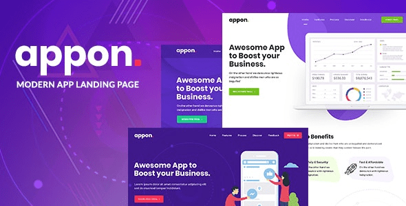 Appon v1.2.0 应用程序和 SaaS 软件主题下载